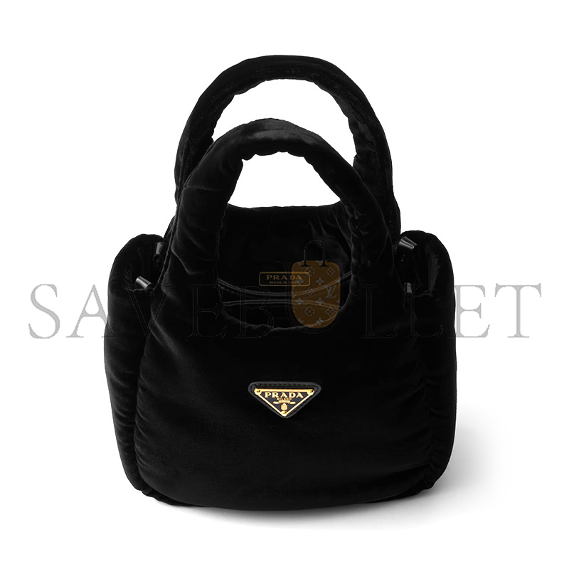 PRADA VELVET MINI HANDBAG 1BA410 (16*14*7.5cm)